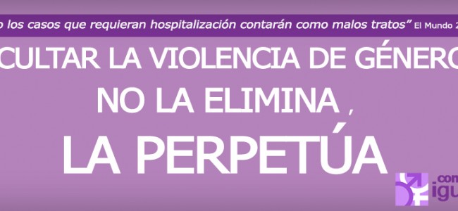 OPINIÓN: Ocultar la violencia de género no la elimina, la perpetúa. OPINIÓN: Ocultar la violencia de género no la elimina, la perpetúa.