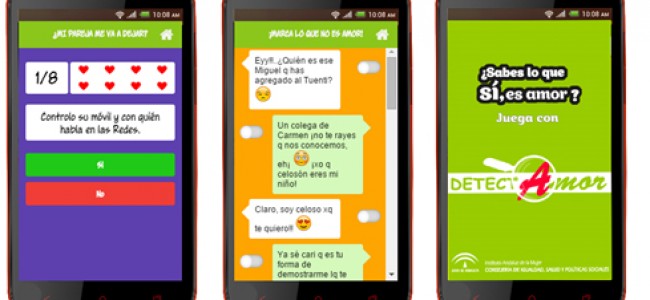 Aplicación para móviles DetectAmor Aplicación para móviles DetectAmor