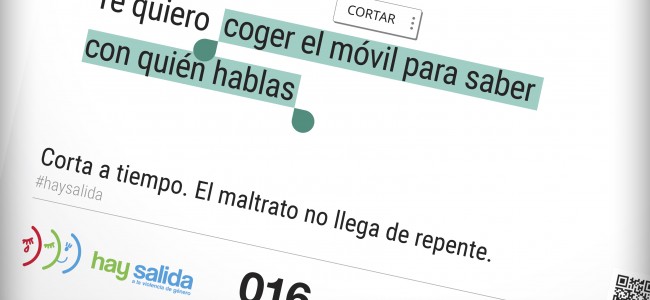 Nueva campaña contra la violencia de género «Corta a tiempo. El maltrato no llega de repente». Nueva campaña contra la violencia de género «Corta a tiempo. El maltrato no llega de repente».