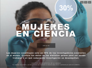 Haz click para acceder a la web de Mujeres en la ciencia