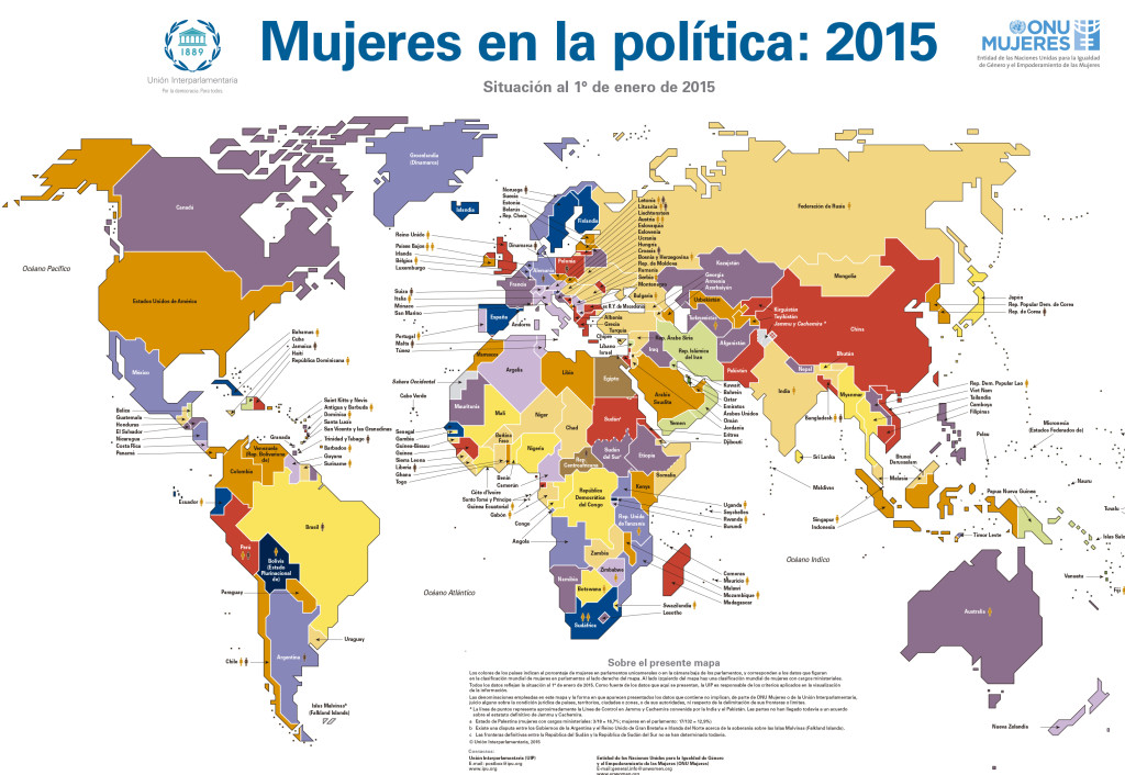 Mapa de Mujeres en la política 2015