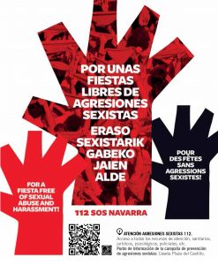 Imagen del Ayuntamiento de Pamplona contra las agresiones sexistas