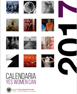 Portada del CalendariA 2017 de la Universidad de Granada