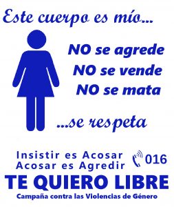Servilleta contra el acoso. Fuente: Ayuntamiento de Bustarviejo