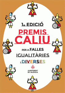 Cartel de los Premis Caliu, a las fallas por la igualdad y la diversidad