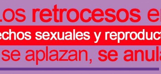 ARTÍCULO: Los retrocesos en derechos sexuales y reproductivos no se aplazan, se anulan.